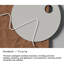 Décoration murale moderne en métal minimaliste avec lumières-101163247