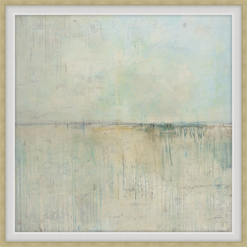 Crackled Turquoise 1 Print by Art House Studios, 18" H x 18" W x 1" D