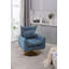 Fauteuil d'appoint pivotant à 360 degrés avec coussin-1177999111