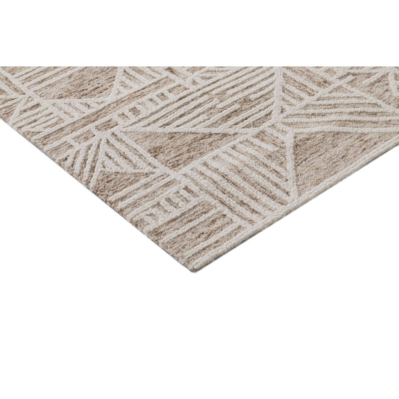 Tapis en laine touffeté à la main, Rectangle 8 pi 9 po x 11 pi 9 po