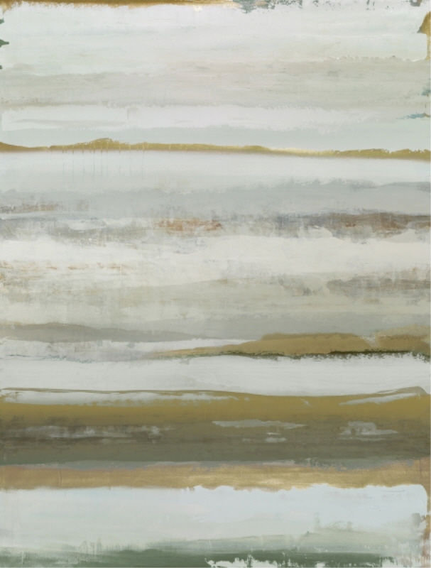 Sable doré II (embellissement à la main) par Samuel Kane - impression d'art graphique, Plexi, H 40 po x l 30 po