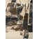 Tapis abstrait blanc / gris anthracite Tyka