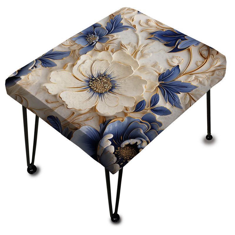Repose-pieds Cobalt Cameo Delight