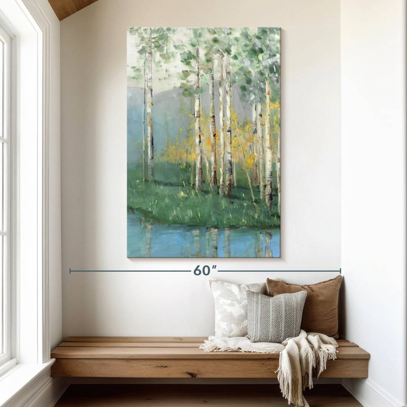 Harnek Birch Reflections II, 51" H x 34" W
