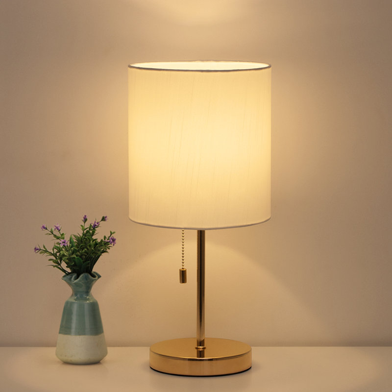 Lampe de table, lampe de chevet, câble, lampe de chambre, lampe de lecture, blanc