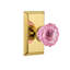 Studio Plate with Crystal Pink Door Knob-1979711389