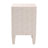 Foye Baxton Studio Leyna Modern Beige Faux Shagreen 3-Drawer End Table