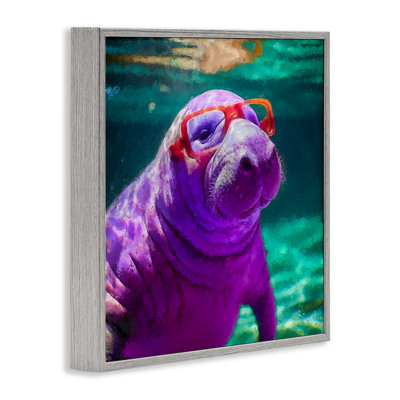 Manatee with Glasses Giclee Art by Sean Parnell