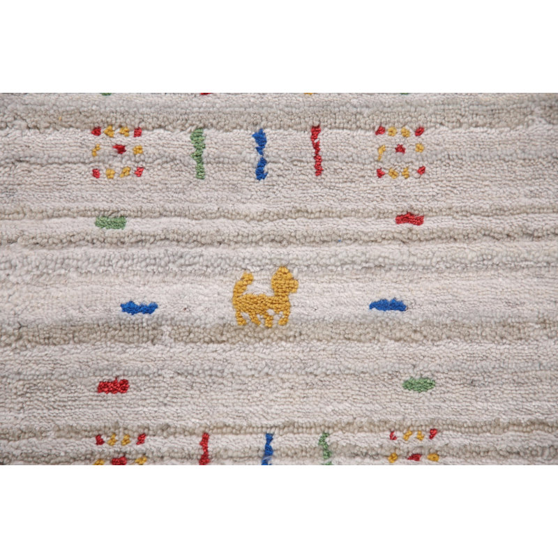 Tapis oriental rayé Gabbeh 8