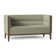 Dyson 58" Tuxedo Arm Loveseat