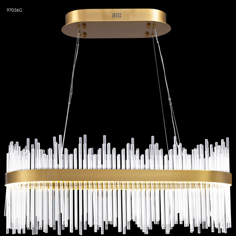 Lustre contemporain à DEL ovale