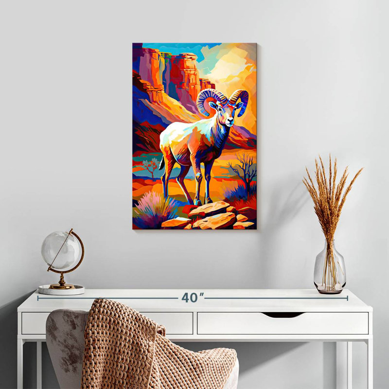 Brampt Bighorn Sheep II, 24" H x 16" W