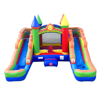 15' x 16.5' Bounce House with Water Slide and Air Blower