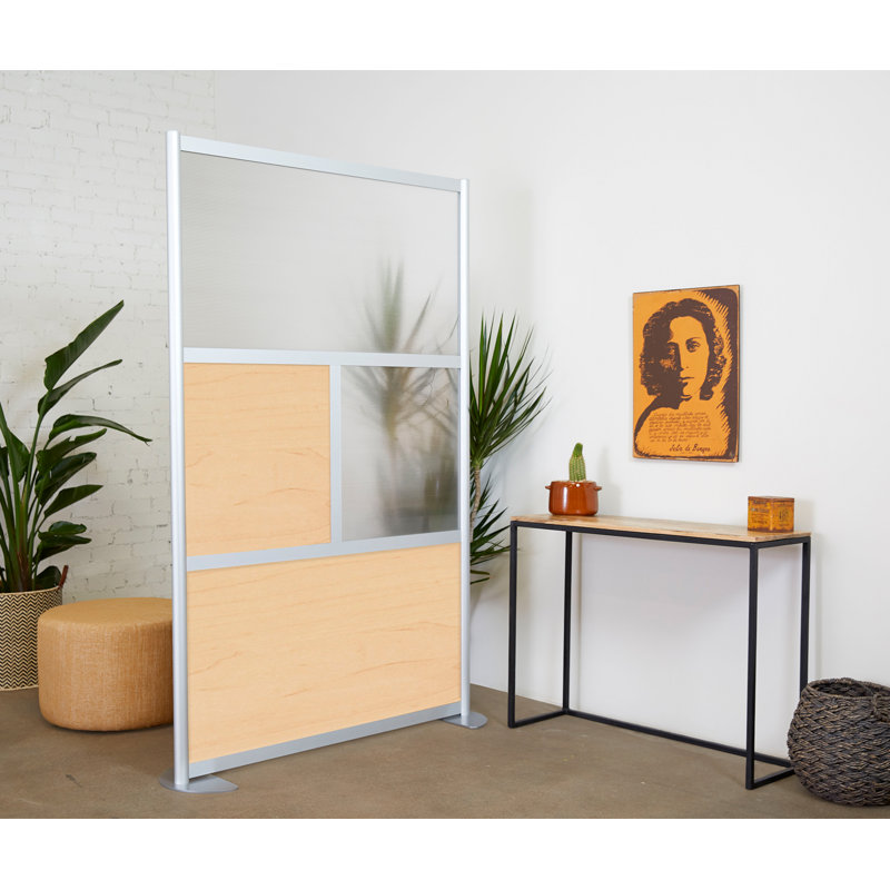 Cloisons de bureau modernes 4 panneaux Orrie, Orme, Standard