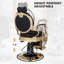 Fauteuil de coiffeur inclinable hydraulique de style rétro-1548015967