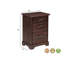 Classeur vertical Chaliyah à 3 tiroirs en bois d'acacia massif, 76 cm (30 po), brun foncé-134472402