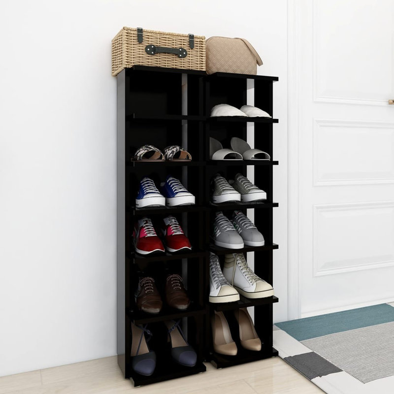 Shoe Storage, Concrete Grey, 102 cm H x 54 cm W x 27 cm D