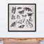 «Grayscale Butterflies», reproduction sur toile-1338416807