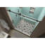 Porte de douche coulissante simple sans cadre avec abat-jour Coraline XL-49950168-49956744