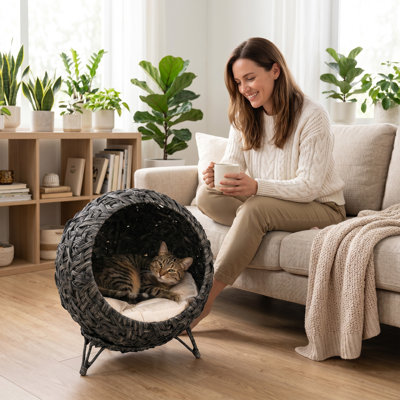 Rattan Cat Bed