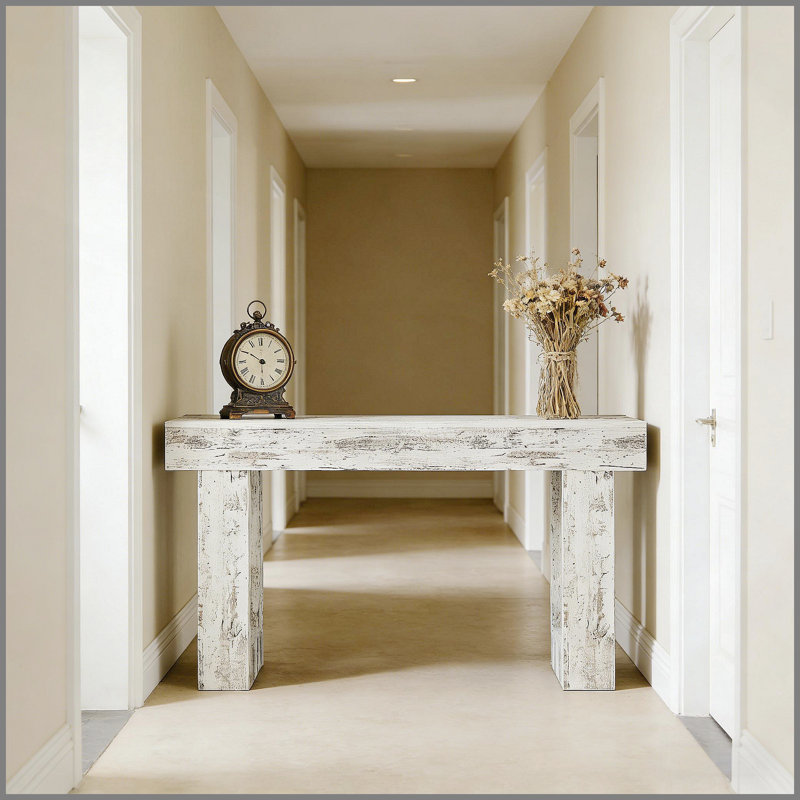 Country-Style Wooden Sofa Table With Rustic Charm, Durable Engineered Wood, And Versatile Use For Home Decor.