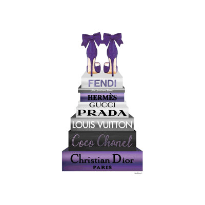 Bookstack Mauve II - art textuel