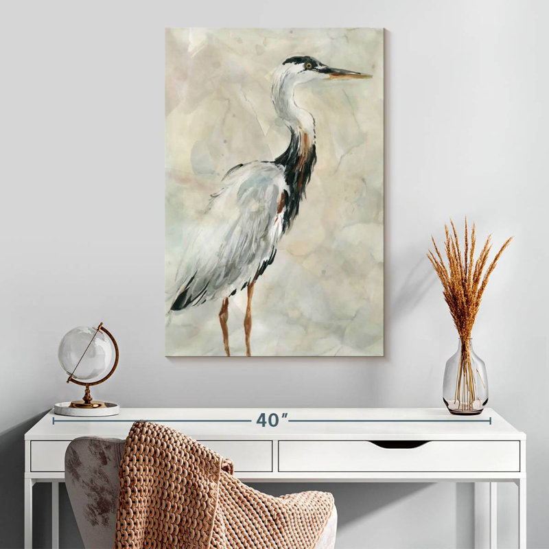 Brampt Crane At Dusk I, 30" H x 20" W
