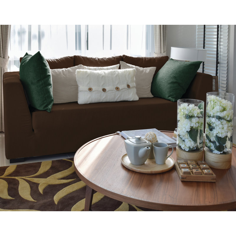 Housse pour fauteuil, Mélange de polyester brun
