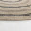 Round Boho Jute-Look Beige Black Area Rug-87127257