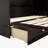 Espresso Pine Wood Queen Murphy Cabinet Bed With Power Station And Rattan Decorative Panel-1642587284