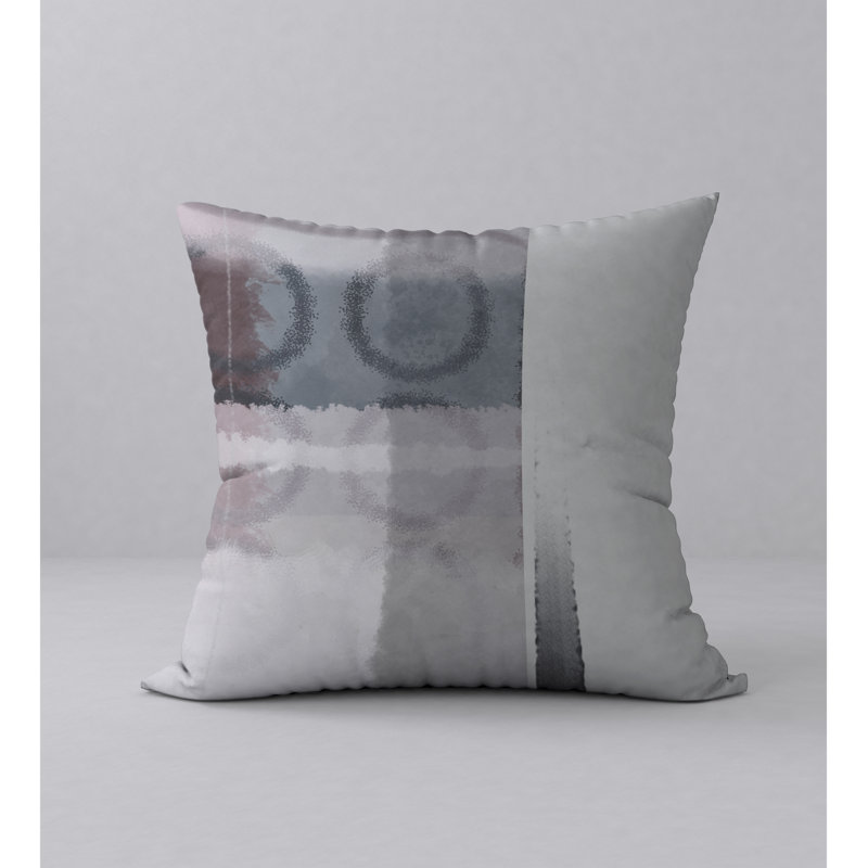 Abstract Reversible Throw Pillow, 24" x 24"
