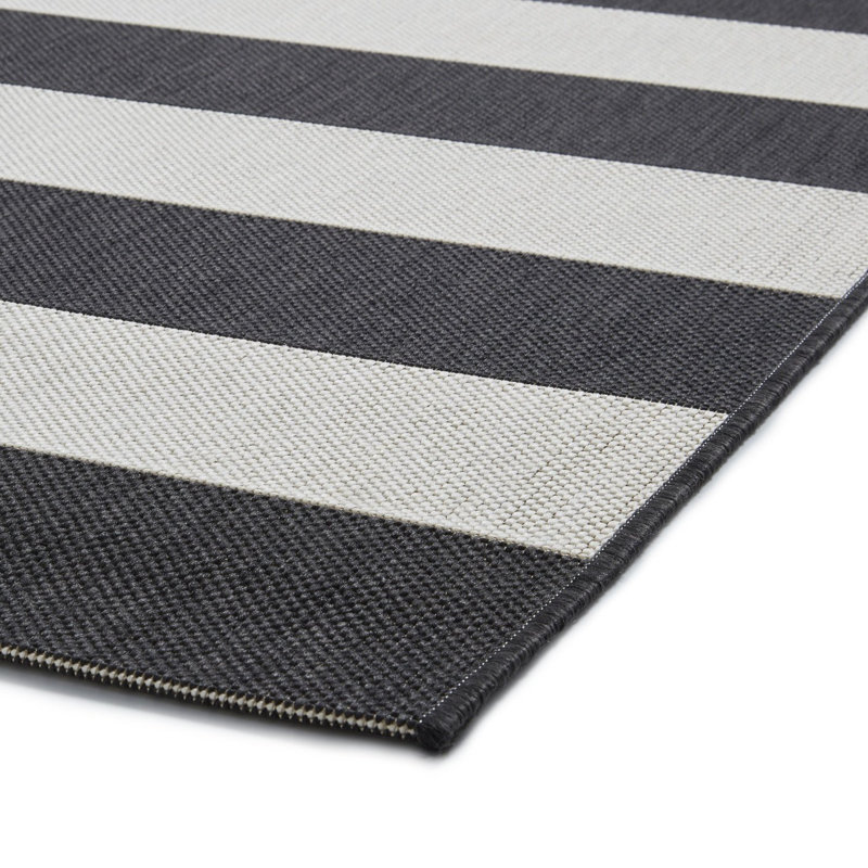 Kaydence area rug Machine Woven Rectangle Black, Rectangle 120 x 170cm