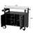 Outdoor Grill Table with Storage,Rolling Bar Cart