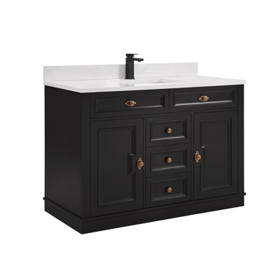 48" Solid Wood Sink Vanity  With 1' Artificial Stone Top