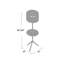 Lampe sur pied en métal 61,75 "Imler-70774316