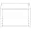 Lit plateforme House avec toit et cheminée-1484050304-1484050305