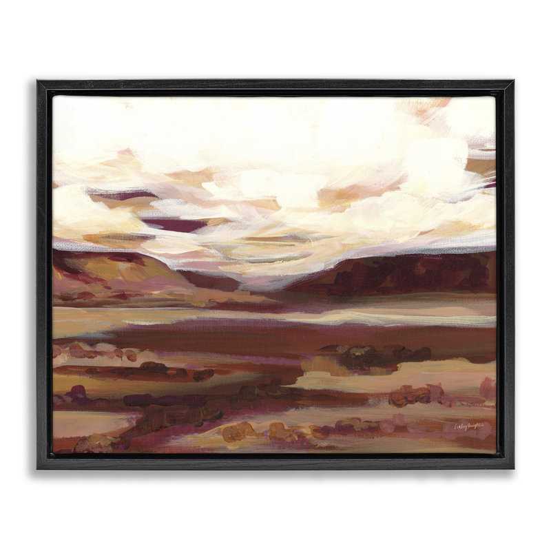 «Canyon Mesa», paysage encadré par Haley Knighten, Cadre flottant noir de jais, H 17 po x l 21 po