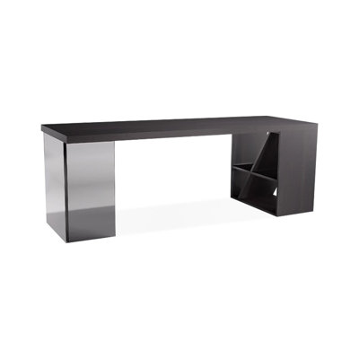 Bureau rectangulaire en bois massif Smoky Wood