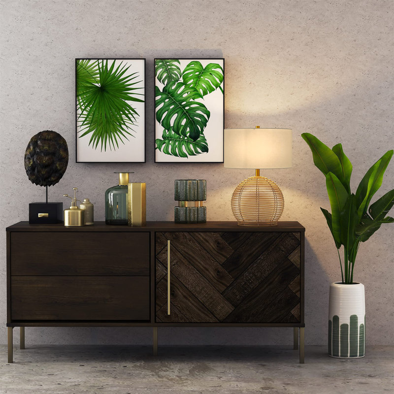 Anazagene Wicker/Rattan Table Lamp