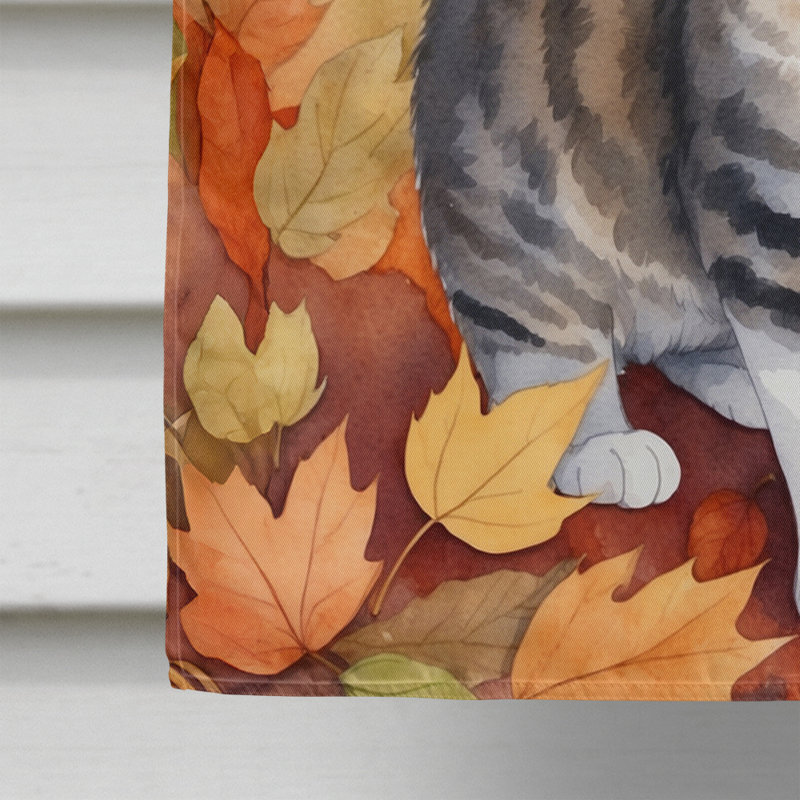 Chat en feuilles d'automne, Fil de fer jaune jaune
