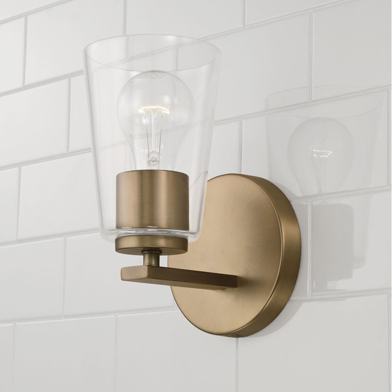 Zopyros Armed Sconce, Brass