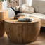 Table basse rétro 2 - conception de seau. Bois de sapin Compartiment de rangement. Capacité de charge de 220 lb. Pas d'assemblage. Nettoyage simple à l'huile antique. Abat-jour naturel en forme rétro 2 pièces. Fabrication.