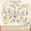 Papier peint adhésif autocollant rétro Boho Brozen Floral Botanical Magnolia-129575991