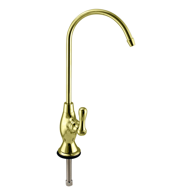 Westbrass 10" 1-Handle Cold Water Dispenser Faucet, Polished Brass