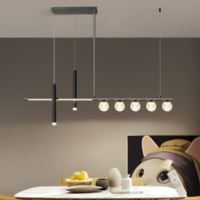  7 - Light Black LED Kitchen Island Pendant