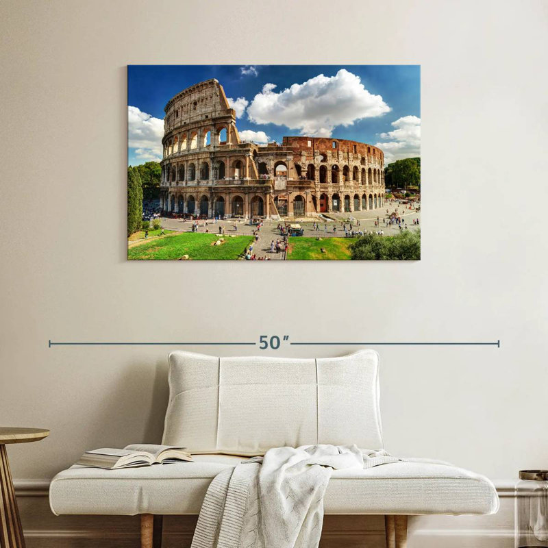 Ravi Colosseum à Rome, H 26 po x l 39 po