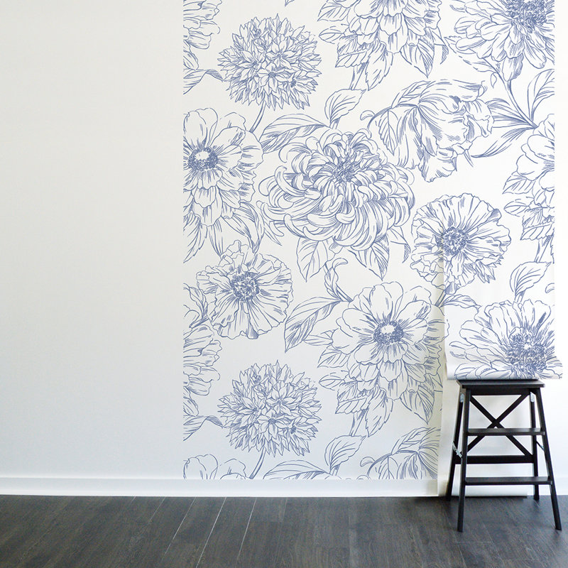 Jaecob 108" L x 78" W Peel and Stick Wall Mural