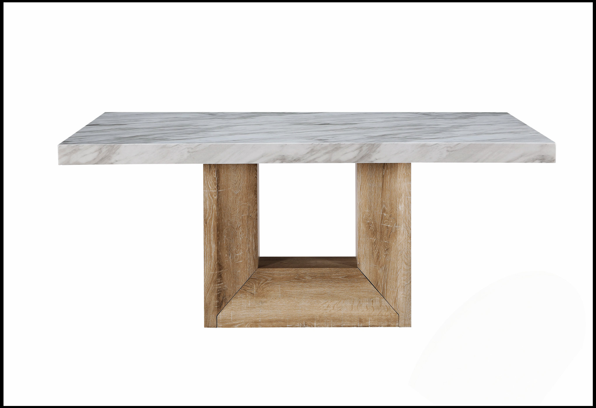 Brayden Studio® Modern Rectangular Dining Table With Sleek Top And Base ...