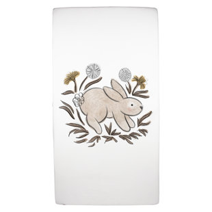 Organic Crib Sheet in Bunny Graphic