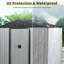 Remise de rangement extérieure en métal 8 pi x 4 pi avec porte coulissante et fondation pour cour arrière-123513287